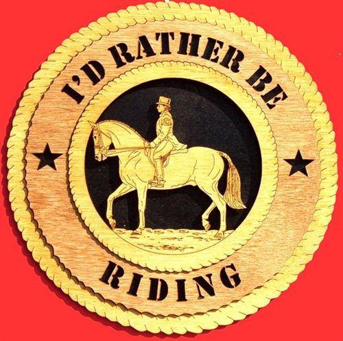 Laser Pics and Gifts: 12" DRESSAGE - FEMALE Plaque - Laser Pics & Gifts