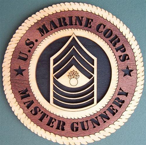 Laser Pics and Gifts: 12" E-9 MASTER GUNNERY Military Plaque - Laser Pics & Gifts