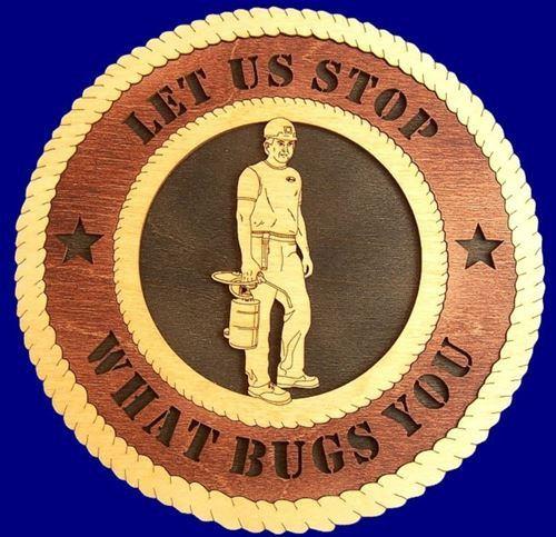 Laser Pics and Gifts: 12" EXTERMINATOR Professional Plaque - Laser Pics & Gifts