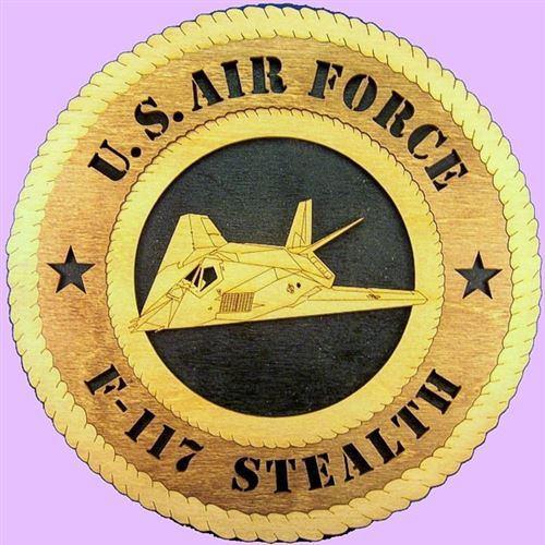Laser Pics and Gifts: 12" F-117 STEALTH Military Plaque - Laser Pics & Gifts