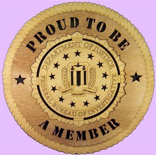 Laser Pics and Gifts: 12" FBI Professional Plaque - Laser Pics & Gifts