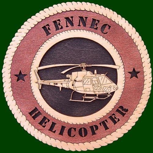 Laser Pics and Gifts: 12" FENNEC HELICOPTER Military Plaque - Laser Pics & Gifts