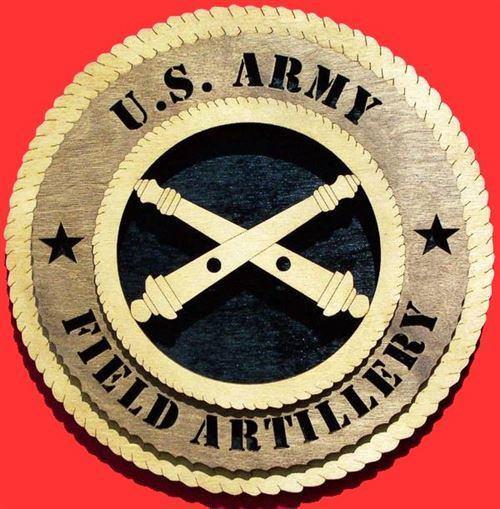 Laser Pics and Gifts:  FIELD ARTILLERY Military Plaque - Laser Pics & Gifts