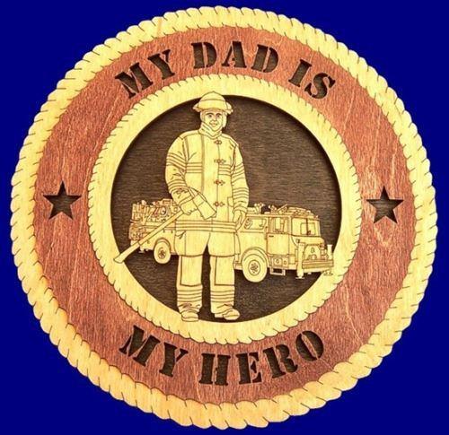 Laser Pics and Gifts: 12" FIREFIGHTER MALE Professional Plaque - Laser Pics & Gifts