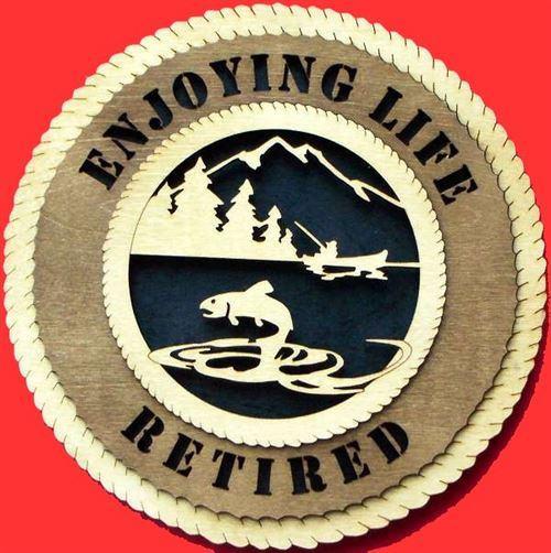 Laser Pics and Gifts: 12" FISHING MOUNTAIN Plaque - Laser Pics & Gifts