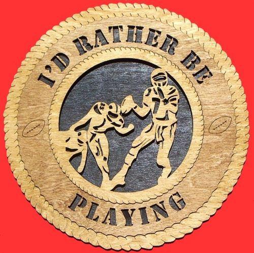 Laser Pics and Gifts: 12" FOOTBALL Plaque - Laser Pics & Gifts