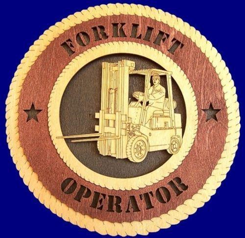 Laser Pics and Gifts: 12" FORKLIFT Professional Plaque - Laser Pics & Gifts