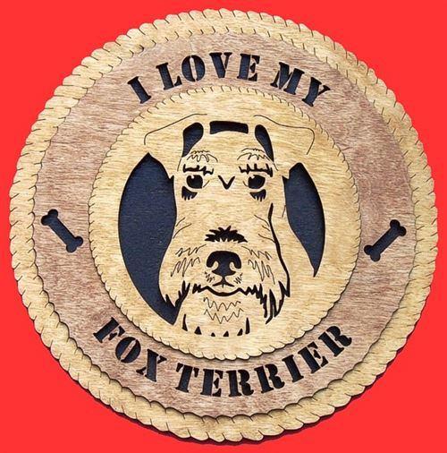 Laser Pics and Gifts: FOX TERRIER  Dog Plaque - Laser Pics & Gifts