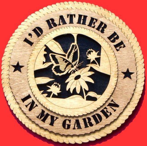 Laser Pics and Gifts: 12" GARDEN Plaque - Laser Pics & Gifts