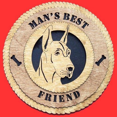 Laser Pics and Gifts: GREAT DANE CROPPED Dog Plaque - Laser Pics & Gifts