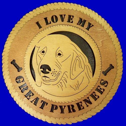 Laser Pics and Gifts: GREAT PYRENEES Dog Plaque - Laser Pics & Gifts