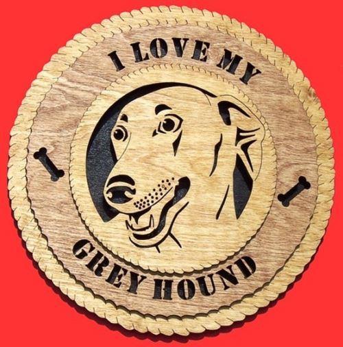 Laser Pics and Gifts: GREYHOUND Dog Plaque - Laser Pics & Gifts