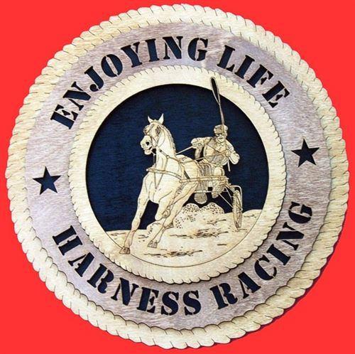 Laser Pics and Gifts: 12" HARNESS RACING Plaque - Laser Pics & Gifts