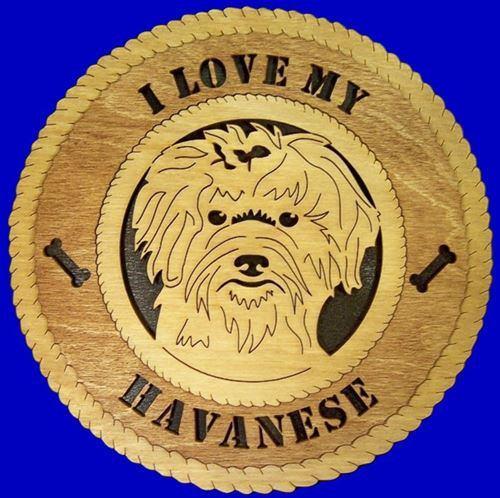 Laser Pics and Gifts: HAVANESE Dog Plaque - Laser Pics & Gifts