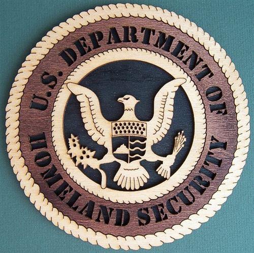 Laser Pics and Gifts: 12" HOMELAND SECURITY Military Plaque - Laser Pics & Gifts