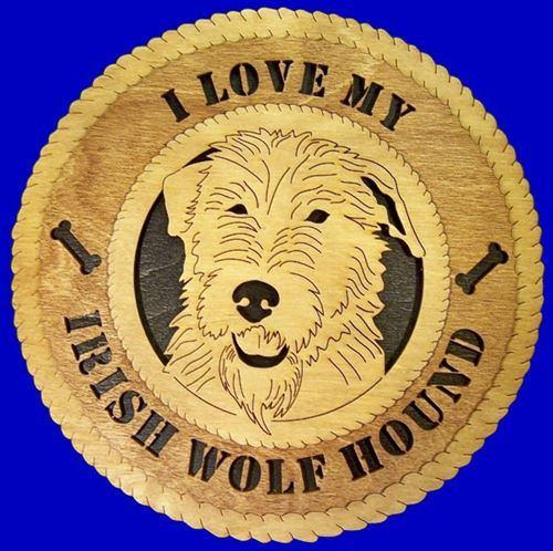 Laser Pics and Gifts: IRISH WOLF HOUND Dog Plaque - Laser Pics & Gifts
