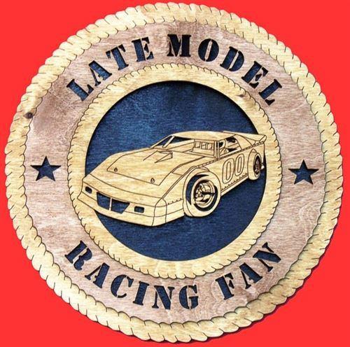 Laser Pics and Gifts: 12" LATE MODEL RACER Plaque - Laser Pics & Gifts
