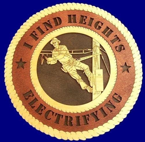 Laser Pics and Gifts: 12" LINEMAN Professional Plaque - Laser Pics & Gifts