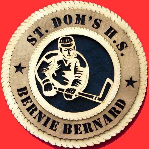 Laser Pics and Gifts: 12" MALE HOCKEY Plaque - Laser Pics & Gifts