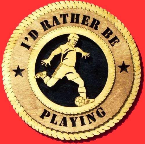 Laser Pics and Gifts: 12" MALE SOCCER Plaque - Laser Pics & Gifts