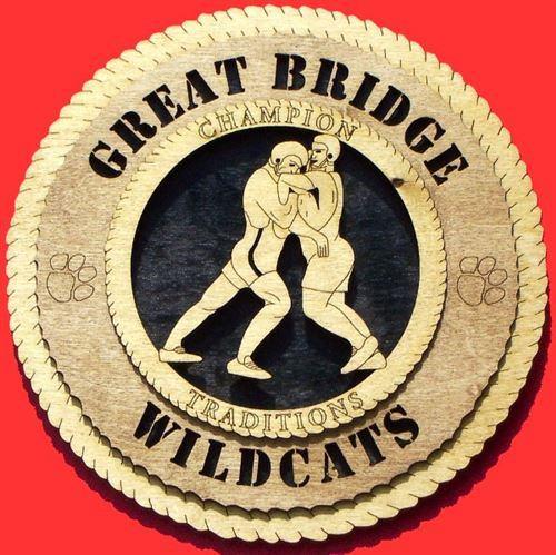 Laser Pics and Gifts: 12" MALE WRESTLING Plaque - Laser Pics & Gifts