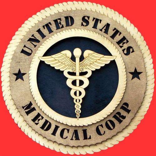 Laser Pics and Gifts: 12" MEDICAL CORPS Military Plaque - Laser Pics & Gifts