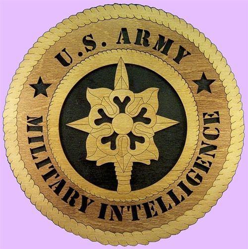 Laser Pics and Gifts: 12" Military INTELLIGENCE Military Plaque - Laser Pics & Gifts