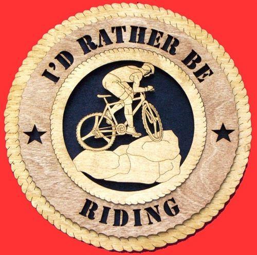 Laser Pics and Gifts: 12" MOUNTAIN BIKER Plaque - Laser Pics & Gifts