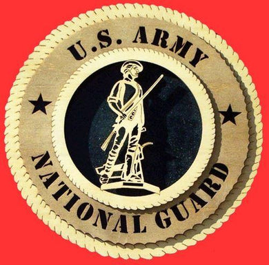 ARMY NATIONAL GUARD Personalized Military Plaque