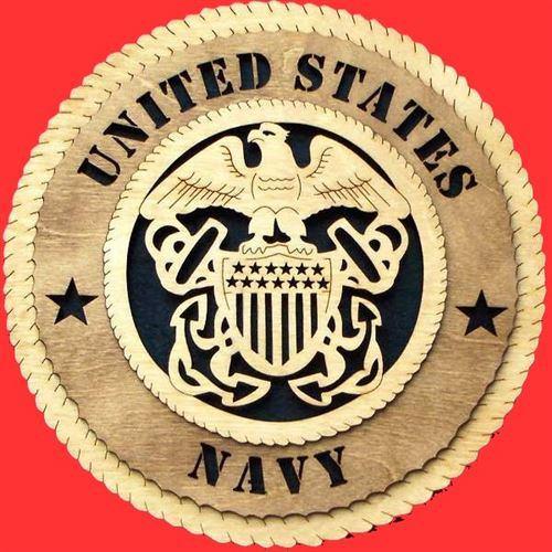 Laser Pics and Gifts: 12" NAVY Military Plaque - Laser Pics & Gifts
