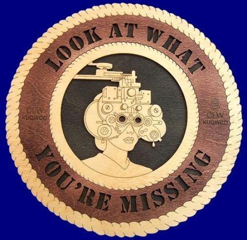 Laser Pics and Gifts: 12" OPTOMETRIST Professional Plaque - Laser Pics & Gifts
