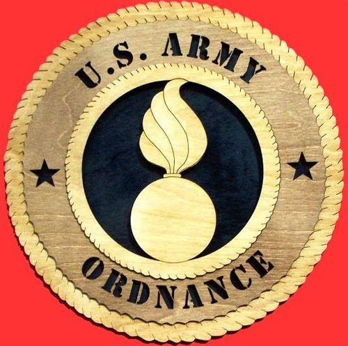Laser Pics and Gifts: 12" ORDNANCE Military Plaque - Laser Pics & Gifts
