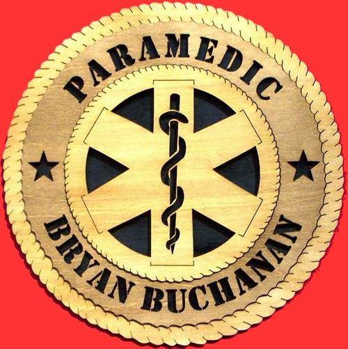 Laser Pics and Gifts: 12" PARAMEDIC Professional Plaque - Laser Pics & Gifts