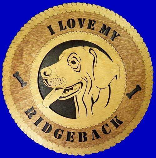 Laser Pics and Gifts: 12" RHODESIAN Dog Plaque - Laser Pics & Gifts