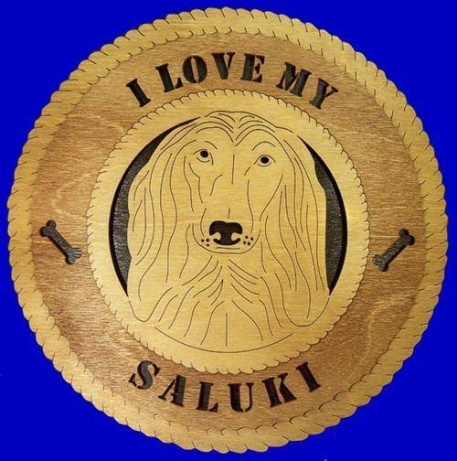Laser Pics and Gifts: 12" SALUKI Dog Plaque - Laser Pics & Gifts