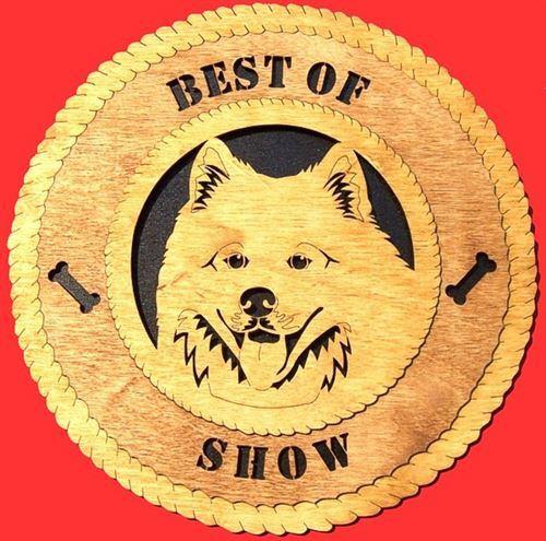 Laser Pics and Gifts: 12" SAMOYED Dog Plaque - Laser Pics & Gifts