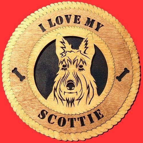 Laser Pics and Gifts: 12" SCOTTISH TERRIER Dog Plaque - Laser Pics & Gifts