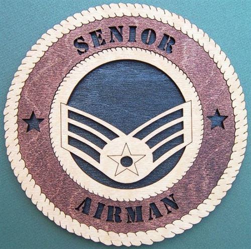 Laser Pics and Gifts: 12" SENIOR AIRMAN Military Plaque - Laser Pics & Gifts