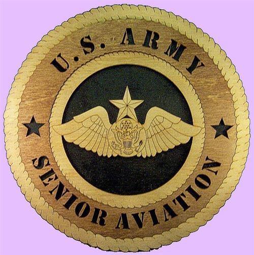 Laser Pics and Gifts: 12" SENIOR AVIATION WINGS Military Plaque - Laser Pics & Gifts
