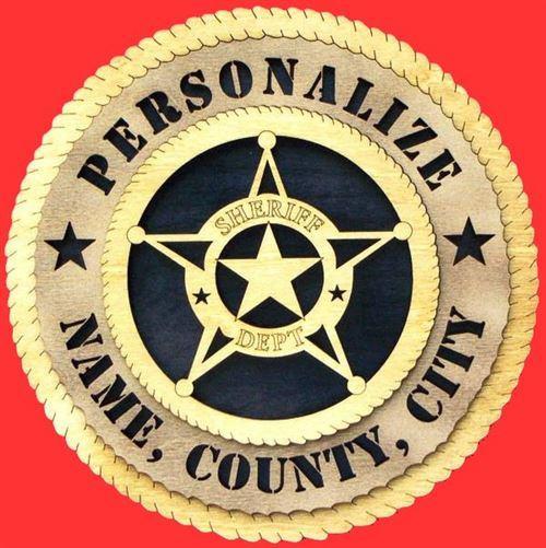 Laser Pics and Gifts: 12" SHERIFF Professional Plaque - Laser Pics & Gifts