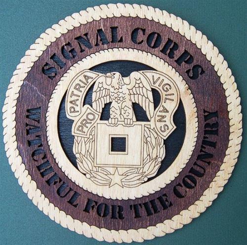 Laser Pics and Gifts: 12" SIGNAL CORPS UNIT Military Plaque - Laser Pics & Gifts
