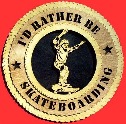 Laser Pics and Gifts: 12" SKATEBOARDING Plaque - Laser Pics & Gifts