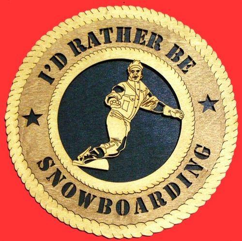 Laser Pics and Gifts: 12" SNOWBOARDING Plaque - Laser Pics & Gifts