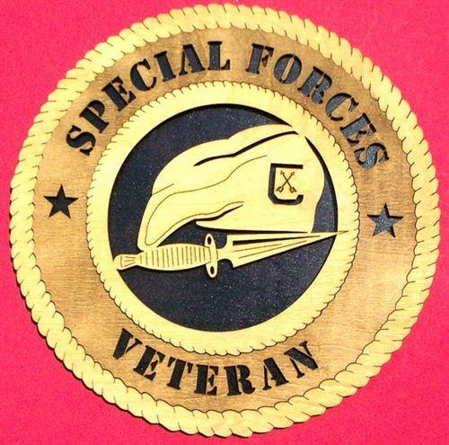 Laser Pics and Gifts: 12" SPECIAL FORCES Military Plaque - Laser Pics & Gifts