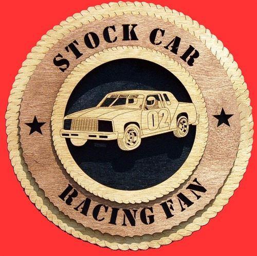 Laser Pics and Gifts: 12" STOCK CAR RACER Plaque - Laser Pics & Gifts
