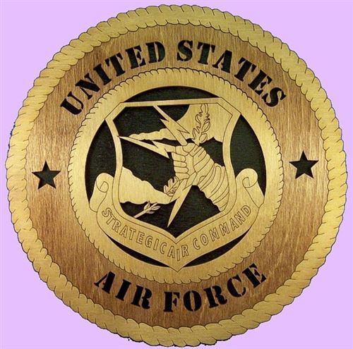 Laser Pics and Gifts: 12" STRATEGIC COMMAND Military Plaque - Laser Pics & Gifts