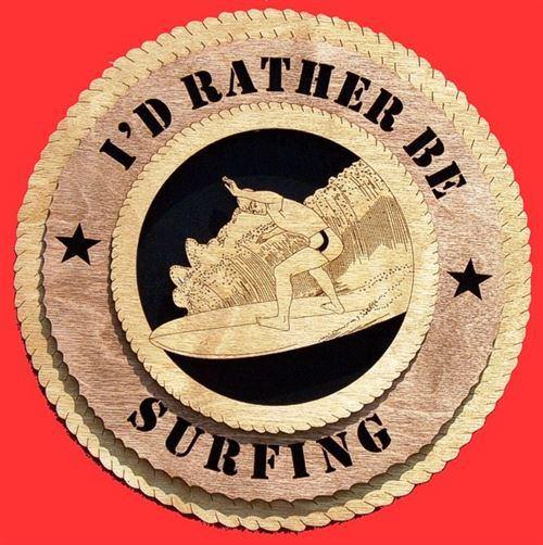 Laser Pics and Gifts: 12" SURFING Plaque - Laser Pics & Gifts