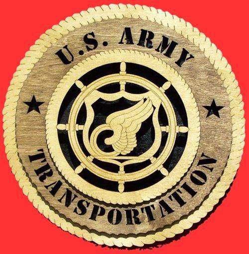 Laser Pics and Gifts: 12" TRANSPORTATION Military Plaque - Laser Pics & Gifts