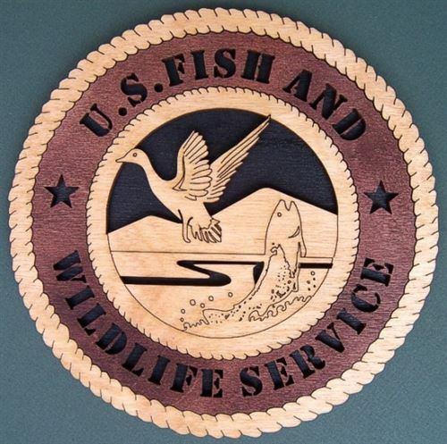 Laser Pics and Gifts: 12" U.S. FISH AND WILDLIFE SERVICE Professional Plaque - Laser Pics & Gifts