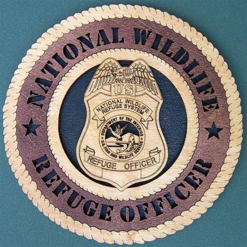 Laser Pics and Gifts: 12" WILDLIFE REFUGE OFFICER Professional Plaque - Laser Pics & Gifts